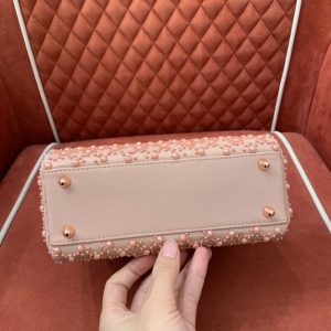 Replica Lady Dior Pink Pearl 5 Replica Lady Dior Pink Pearl - realistic designer-inspired fake bag