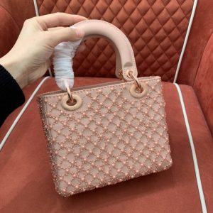 Replica Lady Dior Pink Pearl 7 Replica Lady Dior Pink Pearl - top-tier luxury replica shoulder bag