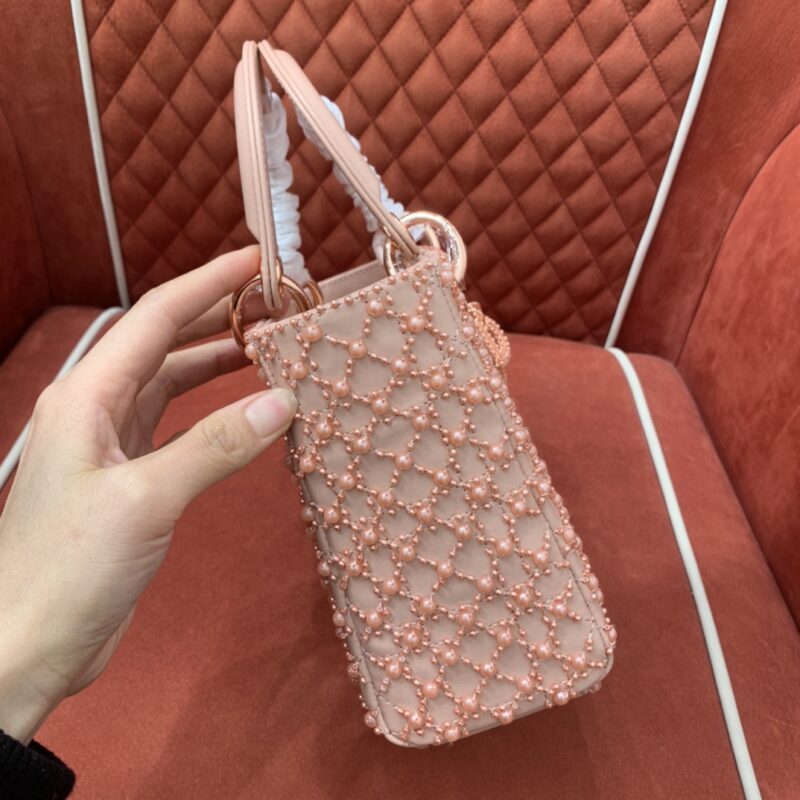 Replica Lady Dior Pink Pearl 2 Replica Lady Dior Pink Pearl - top-tier luxury replica shoulder bag