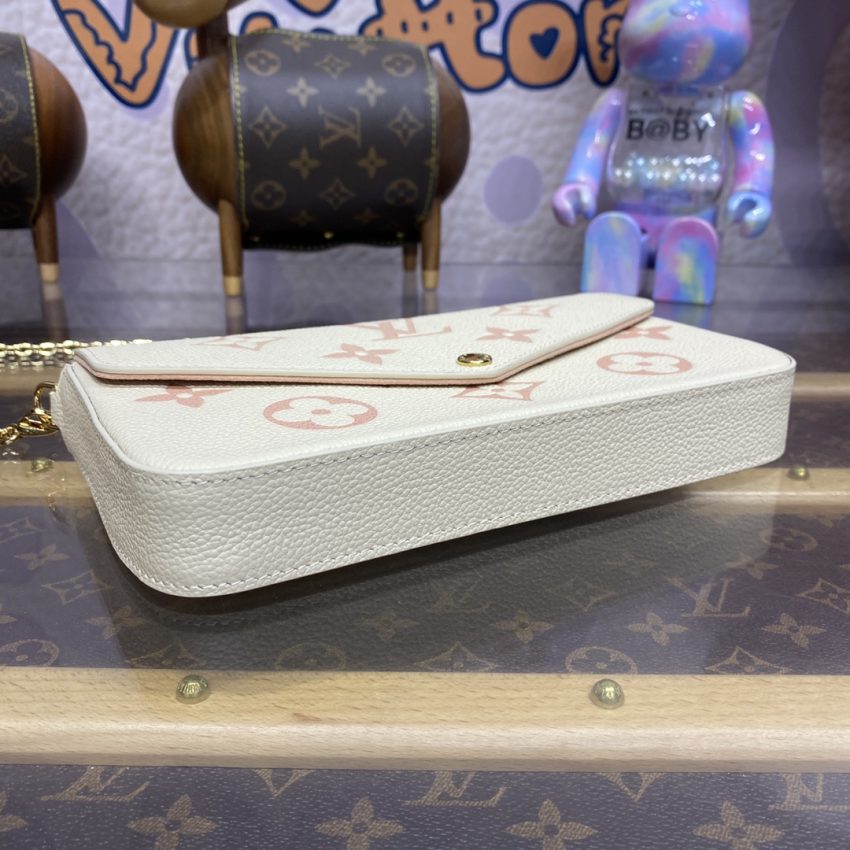 Replica Louis Vuitton Félicie Pochette White Pink 2 Replica Louis Vuitton Félicie Pochette White Pink - premium-grade designer purse dupe