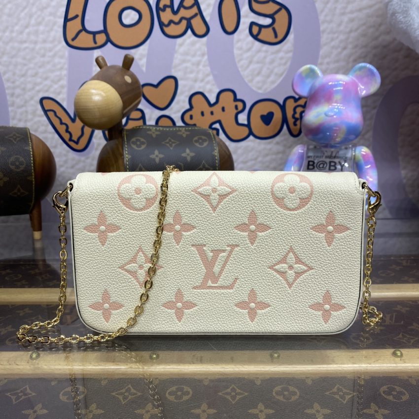 Replica Louis Vuitton Félicie Pochette White Pink 7 Replica Louis Vuitton Félicie Pochette White Pink - top-rated replica designer bag