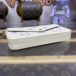 Replica Louis Vuitton Felicie Pochette White Purple 6 Replica Louis Vuitton Felicie Pochette White Purple - top-tier luxury replica shoulder bag