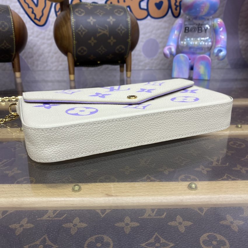 Replica Louis Vuitton Felicie Pochette White Purple 6 Replica Louis Vuitton Felicie Pochette White Purple - top-tier luxury replica shoulder bag