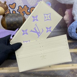 Replica Louis Vuitton Felicie Pochette White Purple 8 Replica Louis Vuitton Felicie Pochette White Purple - premium 1:1 fake handbag model