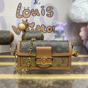 Replica Louis Vuitton Dauphine East West Brown 1 Replica Louis Vuitton Dauphine East West Brown - top-rated replica designer bag