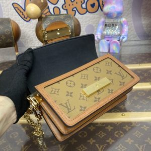 Replica Louis Vuitton Dauphine East West Brown 3 Replica Louis Vuitton Dauphine East West Brown - elite superclone designer purse
