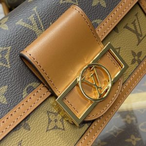 Replica Louis Vuitton Dauphine East West Brown 5 Replica Louis Vuitton Dauphine East West Brown - top-tier luxury replica shoulder bag