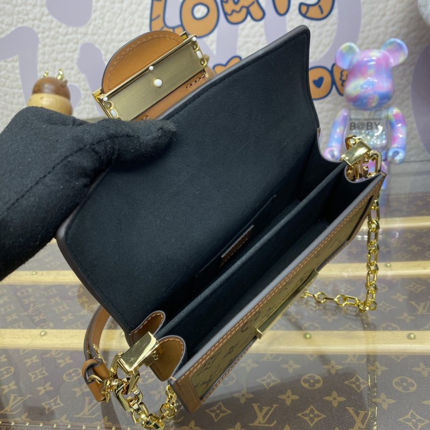 Replica Louis Vuitton Dauphine East West Brown 8 Replica Louis Vuitton Dauphine East West Brown - best-selling designer handbag dupe