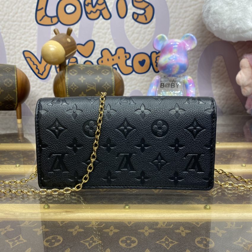 Replica Louis Vuitton Wallet On Chain Lily Black 4 Replica Louis Vuitton Wallet On Chain Lily Black - realistic designer-inspired fake bag