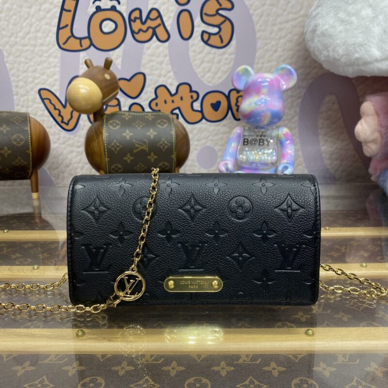 Replica Louis Vuitton Wallet On Chain Lily Black 1 Replica Louis Vuitton Wallet On Chain Lily Black - premium-grade designer purse dupe