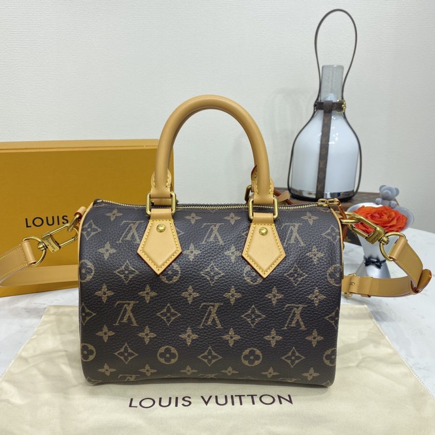 Replica Louis Vuitton Speedy P9 Bandouliere 25 Brown 4 Replica Louis Vuitton Speedy P9 Bandouliere 25 Brown - premium-grade designer purse dupe