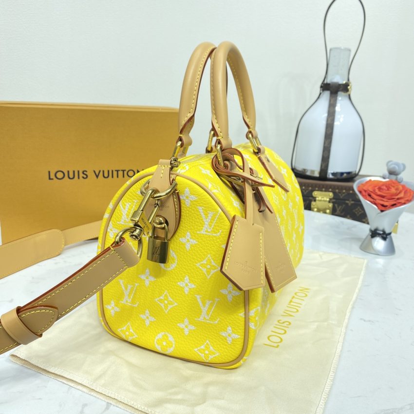 Replica Louis Vuitton Speedy P9 Bandouliere 25 Yellow 3 Replica Louis Vuitton Speedy P9 Bandouliere 25 Yellow - high-end fake designer purse