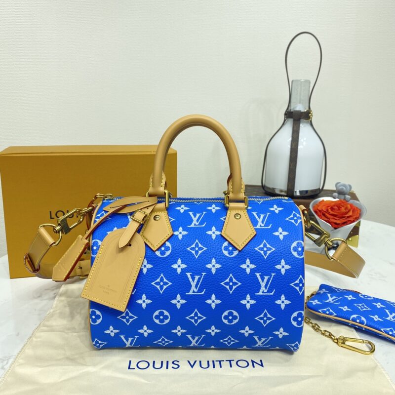 Replica Louis Vuitton Speedy P9 Bandouliere 25 Blue - top-rated replica designer bag