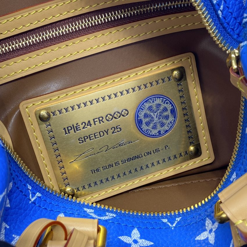 Replica Louis Vuitton Speedy P9 Bandouliere 25 Blue - best quality luxury bag dupe