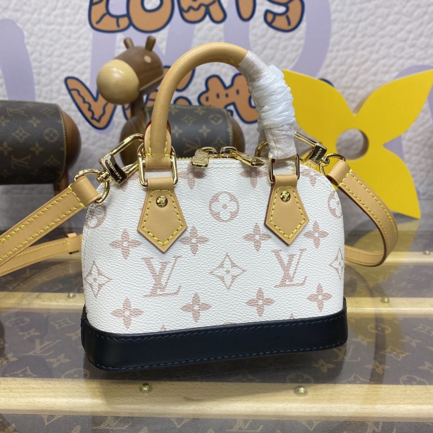 Replica Louis Vuitton Alma Nano White 3 Replica Louis Vuitton Alma Nano White - premium 1:1 fake handbag model