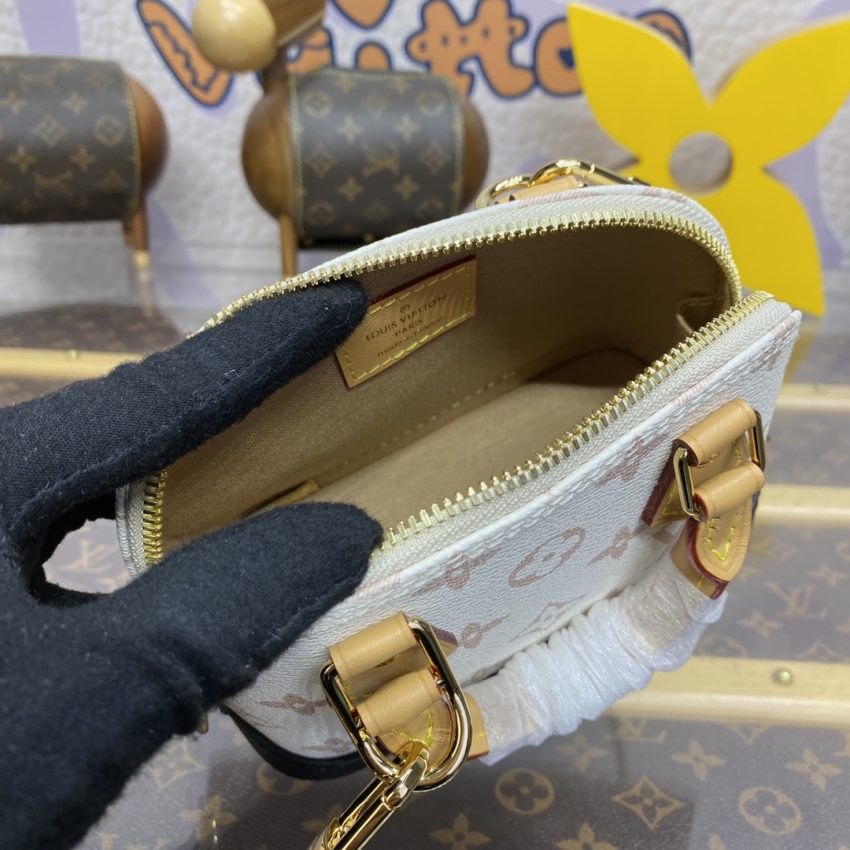 Replica Louis Vuitton Alma Nano White 6 Replica Louis Vuitton Alma Nano White - elite superclone designer purse