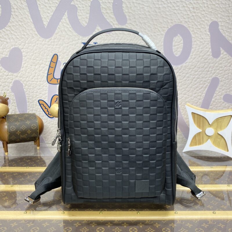 Replica Louis Vuitton Avenue Backpack Black Grid 1 Replica Louis Vuitton Avenue Backpack Black Grid - best quality luxury bag dupe