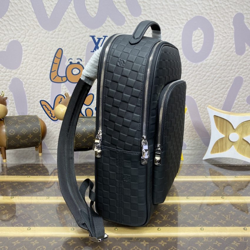 Replica Louis Vuitton Avenue Backpack Black Grid 10 Replica Louis Vuitton Avenue Backpack Black Grid - authentic-look luxury purse replica