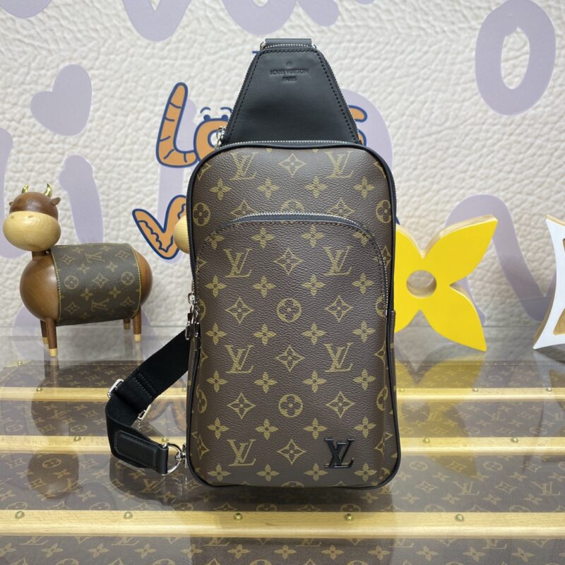 Replica Louis Vuitton Avenue Slingbag Brown 5 Replica Louis Vuitton Avenue Slingbag Brown - authentic-look luxury purse replica