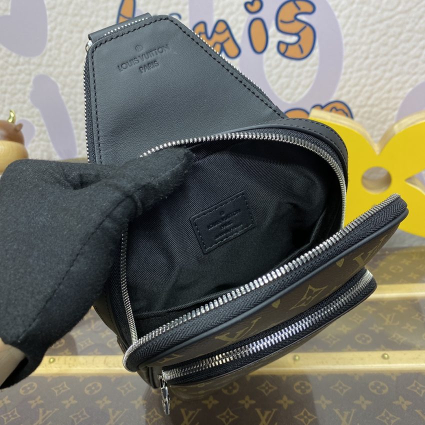 Replica Louis Vuitton Avenue Slingbag Brown 6 Replica Louis Vuitton Avenue Slingbag Brown - premium 1:1 fake handbag model