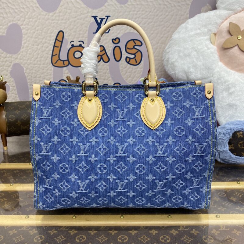 Replica LV OnTheGo Denim 1 Replica LV OnTheGo Denim - high-accuracy replica luxury purse