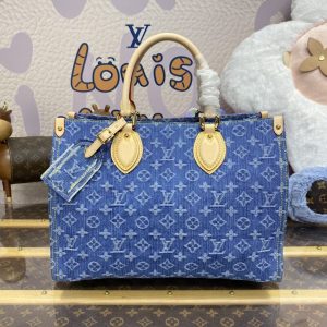 Replica LV OnTheGo Denim 8 Replica LV OnTheGo Denim - premium-grade designer purse dupe