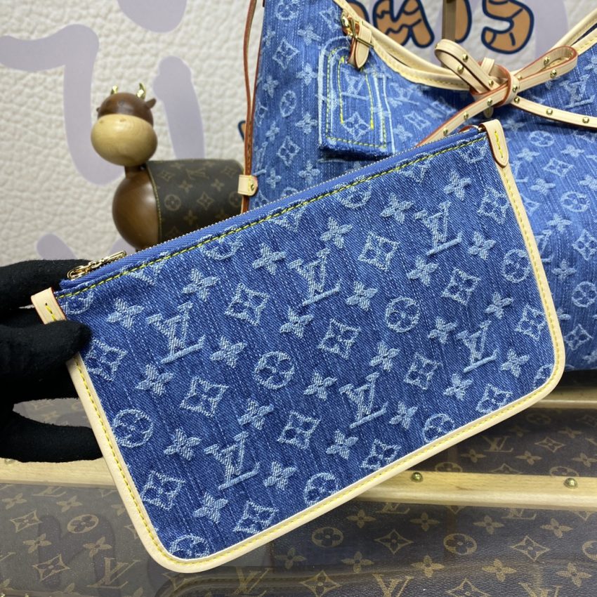 Replica Louis Vuitton Carry All MM Denim 4 Replica Louis Vuitton Carry All MM Denim - high-quality designer bag clone