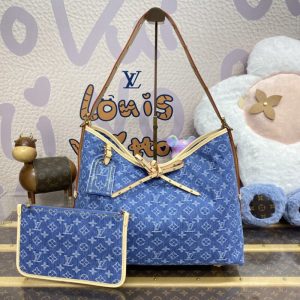 Replica Louis Vuitton Carry All MM Denim 1 Replica Louis Vuitton Carry All MM Denim - high-accuracy replica luxury purse