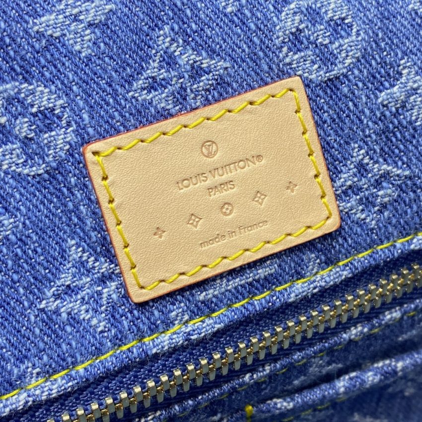 Replica Louis Vuitton Carry All MM Denim 6 Replica Louis Vuitton Carry All MM Denim - premium 1:1 fake handbag model