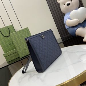 Replica Gucci Ophidia Clutch Black - top-rated replica designer bag