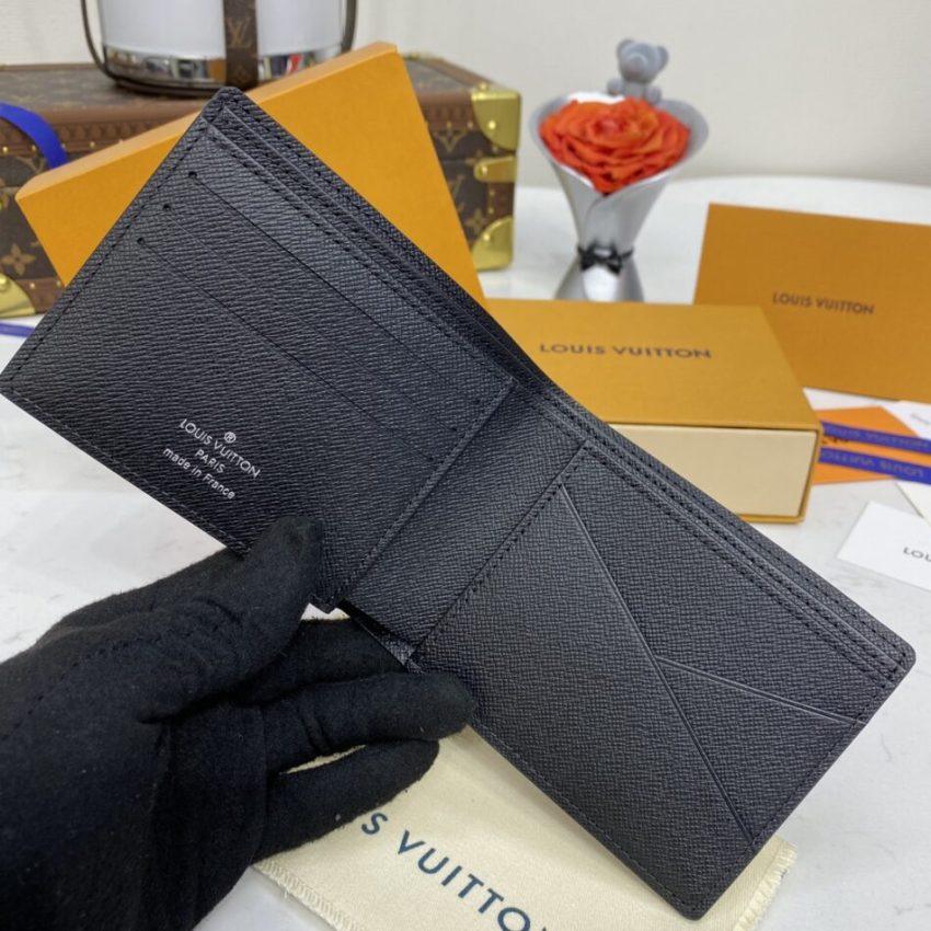 Replica Louis Vuitton Multiple Wallet Black Grid 2 Replica Louis Vuitton Multiple Wallet Black Grid - elite superclone designer purse