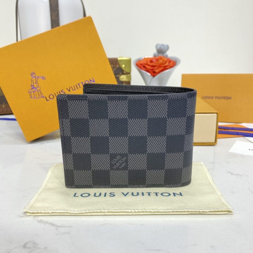 Replica Louis Vuitton Multiple Wallet Black Grid 5 Replica Louis Vuitton Multiple Wallet Black Grid - 1:1 designer replica handbag