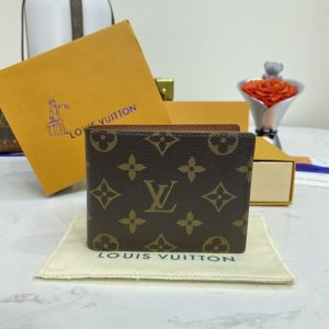 Replica Louis Vuitton Multiple Wallet Brown 1 Replica Louis Vuitton Multiple Wallet Brown - high-end fake designer purse