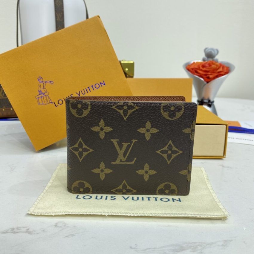 Replica Louis Vuitton Multiple Wallet Brown 1 Replica Louis Vuitton Multiple Wallet Brown - high-end fake designer purse
