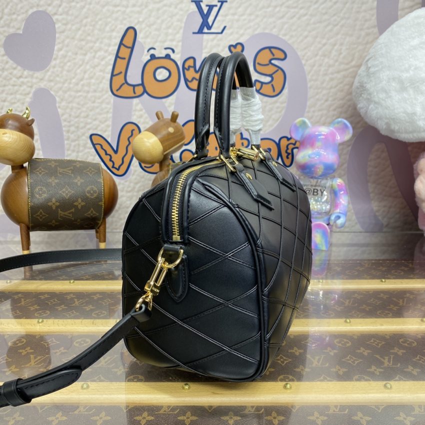 Replica Louis Vuitton Speedy Bandouliere 25 Full Black 2 Replica Louis Vuitton Speedy Bandouliere 25 Full Black - top-tier luxury replica shoulder bag
