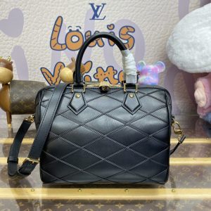 Replica Louis Vuitton Speedy Bandouliere 25 Full Black 1 Replica Louis Vuitton Speedy Bandouliere 25 Full Black - ultra-realistic fake designer tote