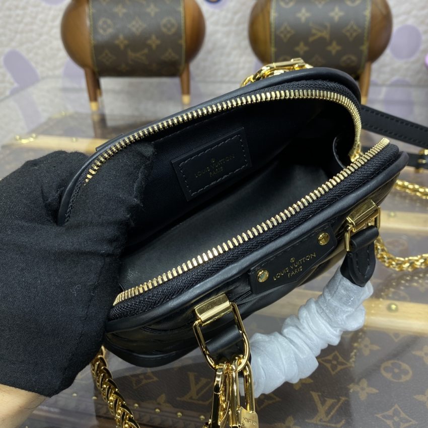 Replica Louis Vuitton Alma Nano Black 8 Replica Louis Vuitton Alma Nano Black - near-authentic luxury replica handbag