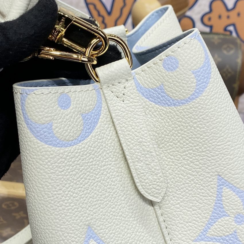 Replica Louis Vuitton NeoNoe BB White Sky Blue 2 Replica Louis Vuitton NeoNoe BB White Sky Blue - premium 1:1 fake handbag model
