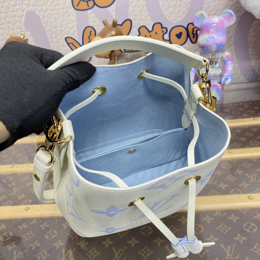 Replica Louis Vuitton NeoNoe BB White Sky Blue 5 Replica Louis Vuitton NeoNoe BB White Sky Blue - premium-grade designer purse dupe