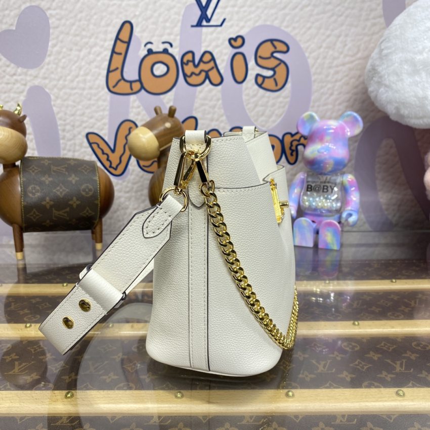 Replica Louis Vuitton Lock and Walk Beige 7 Replica Louis Vuitton Lock and Walk Beige - premium 1:1 fake handbag model