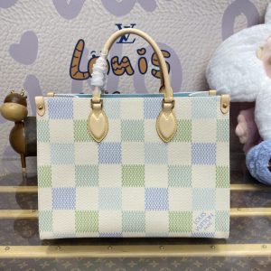 Replica LV OnTheGo Green Grid 1 Replica LV OnTheGo Green Grid - elite superclone designer purse