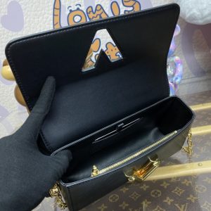 Replica Louis Vuitton Twist West Pochette Black 7 Replica Louis Vuitton Twist West Pochette Black - top-tier luxury replica shoulder bag