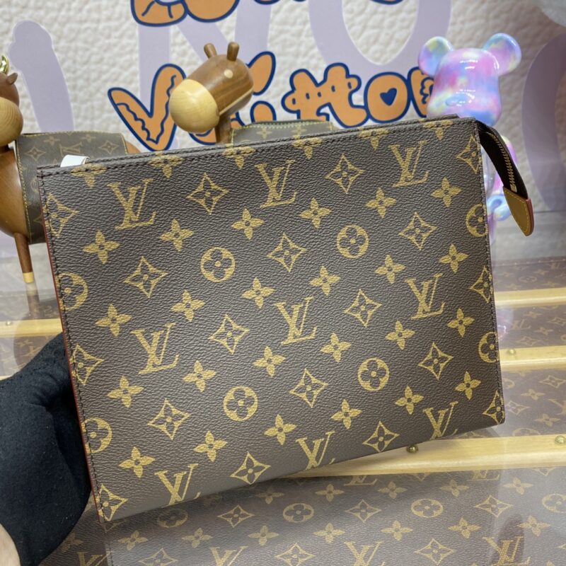 Replica Louis Vuitton Pochette Voyage Canvas Brown 2 Replica Louis Vuitton Pochette Voyage Canvas Brown - authentic-look luxury purse replica
