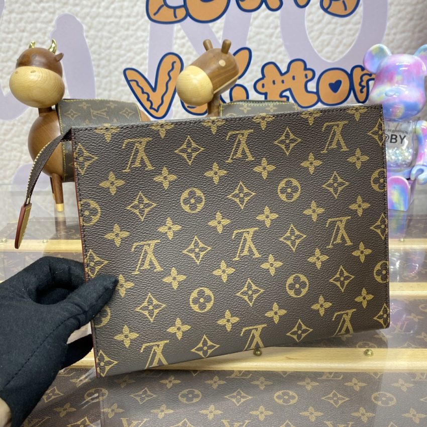 Replica Louis Vuitton Pochette Voyage Canvas Brown 7 Replica Louis Vuitton Pochette Voyage Canvas Brown - top-tier luxury replica shoulder bag