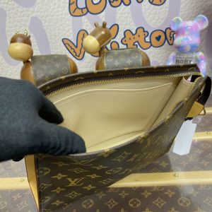 Replica Louis Vuitton Pochette Voyage Canvas Brown 8 Replica Louis Vuitton Pochette Voyage Canvas Brown - elite superclone designer purse
