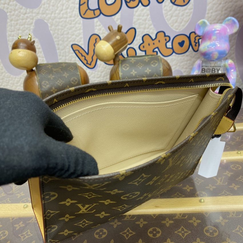 Replica Louis Vuitton Pochette Voyage Canvas Brown 8 Replica Louis Vuitton Pochette Voyage Canvas Brown - elite superclone designer purse