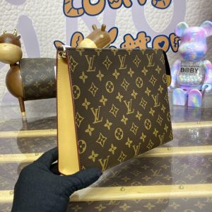 Replica Louis Vuitton Pochette Voyage Canvas Brown 10 Replica Louis Vuitton Pochette Voyage Canvas Brown - high-end fake designer purse