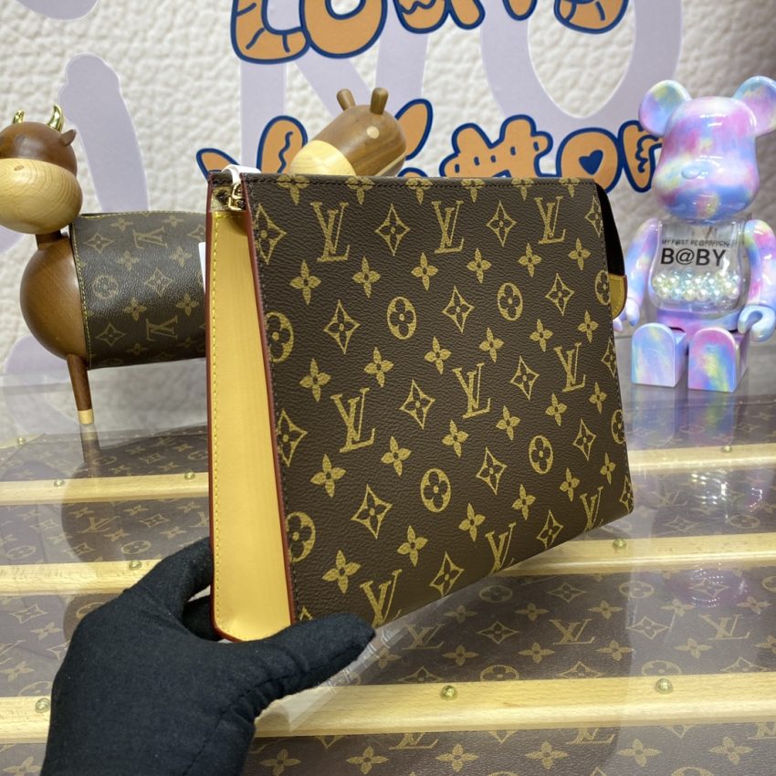 Replica Louis Vuitton Pochette Voyage Canvas Brown 10 Replica Louis Vuitton Pochette Voyage Canvas Brown - high-end fake designer purse