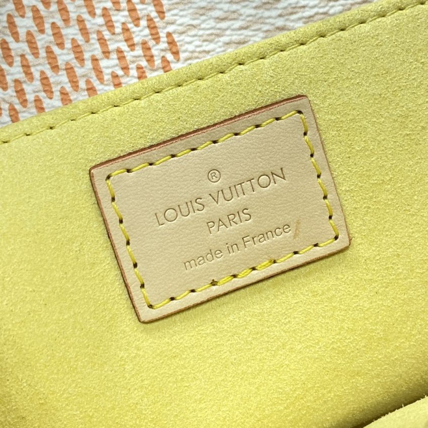Replica Louis Vuitton Pochette Metis East West Pink Grid - high-accuracy replica luxury purse