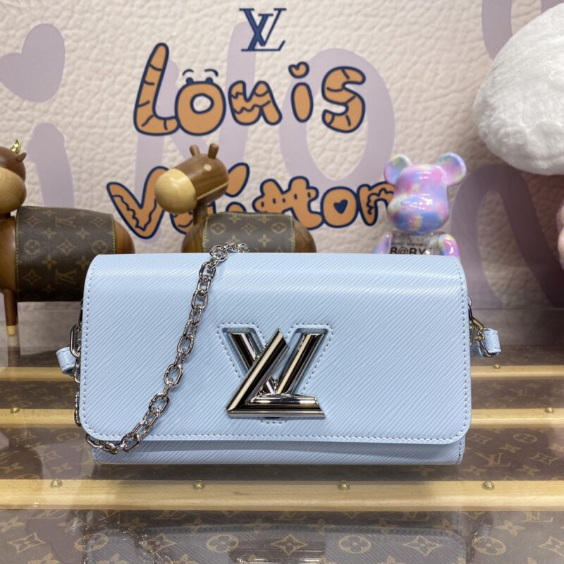 Replica Louis Vuitton Twist West Pochette Blue 1 Replica Louis Vuitton Twist West Pochette Blue - high-accuracy replica luxury purse
